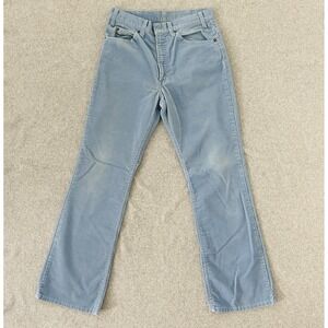 Vintage Levi's 517 Corduroy Pants Mens‎ 30x31 Light Blue Bootcut USA Made Rare